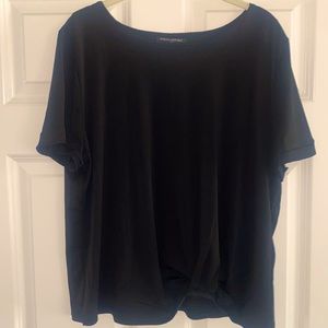 banana republic factory crepe twist-front top